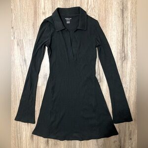 AE Collared V-Neck Fit and Flare Dress Bell Sleeves XS WORN ONCE